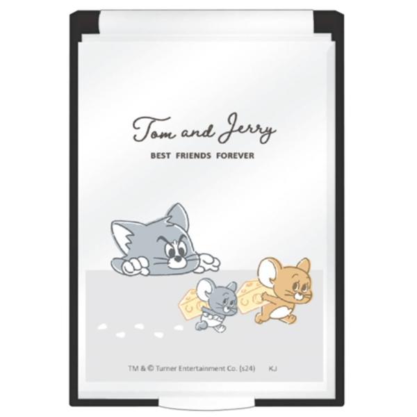 カミ304888　【送料無料】【日本製】【トムとジェリー】プロフィール帳【てくてくチーズ】【ワーナー】【アニメ】【かがみ】【鏡】 【ミラー】【コンパクト】【折りたたみ】【メイク】【化粧】【コスメ】【雑貨】【グッズ】【かわいい】【送料無料】【...