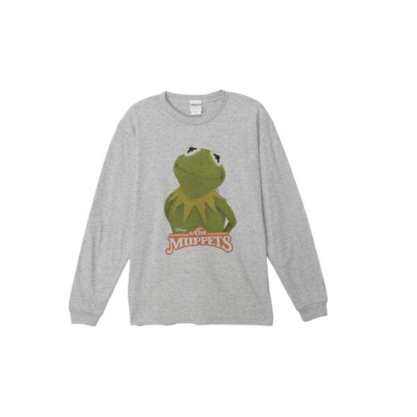 スモDS5756【ディズニーキャラクター】ロングスリーブティー【XL】【ロゴ】【カーミット】【ザ・マペッツ】【アニメ】【映画】【服】【トップス】【トレーナー…