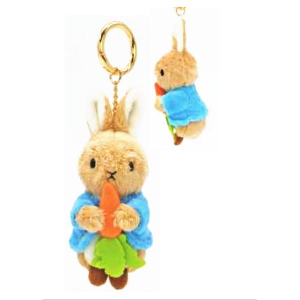 ナカ210258-25 【ピーターラビット】マスコットキーホルダー【もぐもぐ