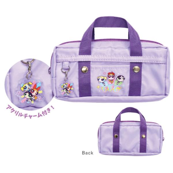 ティPW-5544399PU 【パワーパフガールズ】スクバ風ポーチ【パープル