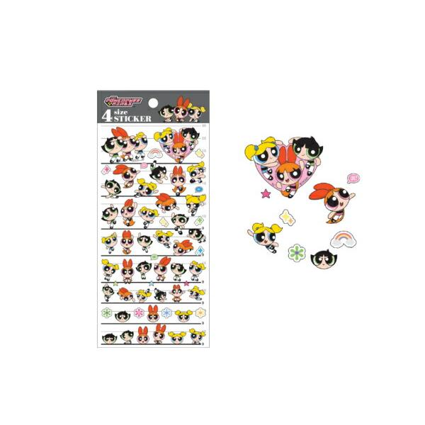 [Release date: February 28, 2026]カミ305743 【セット商品】【10枚入り】【日本製】【パワーパフガールズ】4サイズステッカー【ガールズ】【パワパフ】【アニメ】【アメキャラ】【シール】【文房具】【雑貨】【...