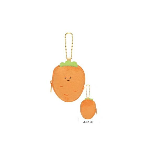 カミ225595 【オリジナル】ふわふわポーチ【にんじん】【ジューシー