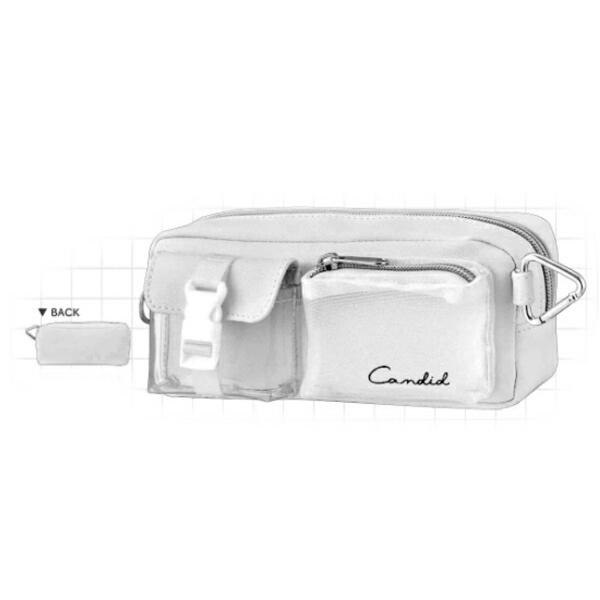 クラ129795 【オリジナル】バックルポケットペンケース【ホワイト