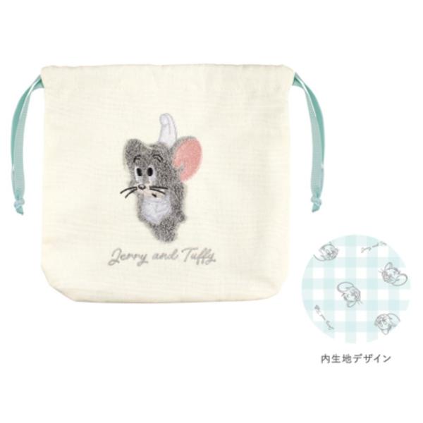 ティTJ-5544435TF 【送料無料】【トムとジェリー】サガラ刺繍巾着