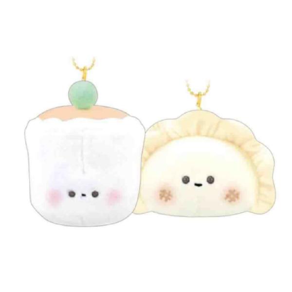 クラ131526 【オリジナル】ニコぬいキーホルダー【シュウマイ×餃子