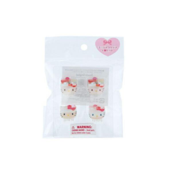 ツジ420676 【サンリオキャラクターズ】ミニヘアクリップ4P【ハロー