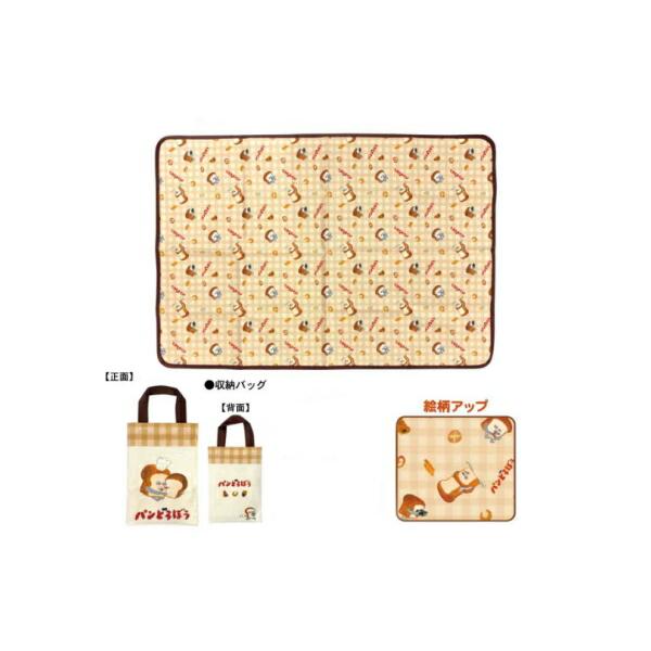 ケイPD-LS-BR パンどろぼう レジャーシートブラウン 茶 絵本 敷物