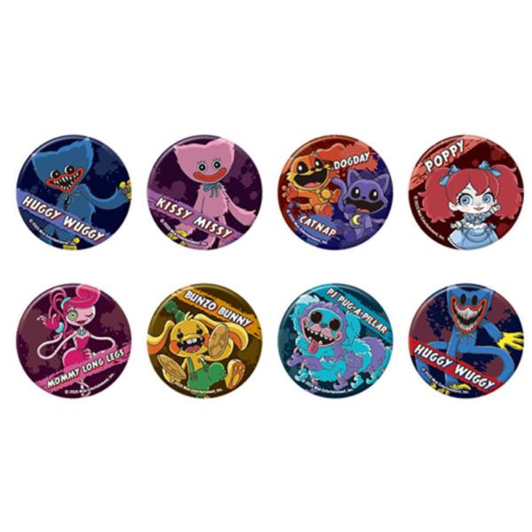 キャラクター缶バッジ グラデーション クラ128614 【8個入り】【セット】【セット商品】【ポピープレイタイム