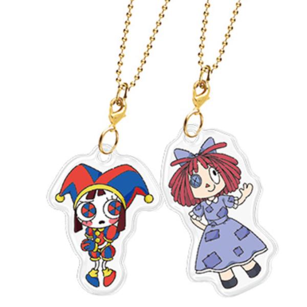 クラ128629 【アメイジング・デジタル・サーカス】クリアニコイチキーホルダー【ポムニ×ラガタ】【アニメ】【キャラクター】【キーホルダー】【キーリング】…