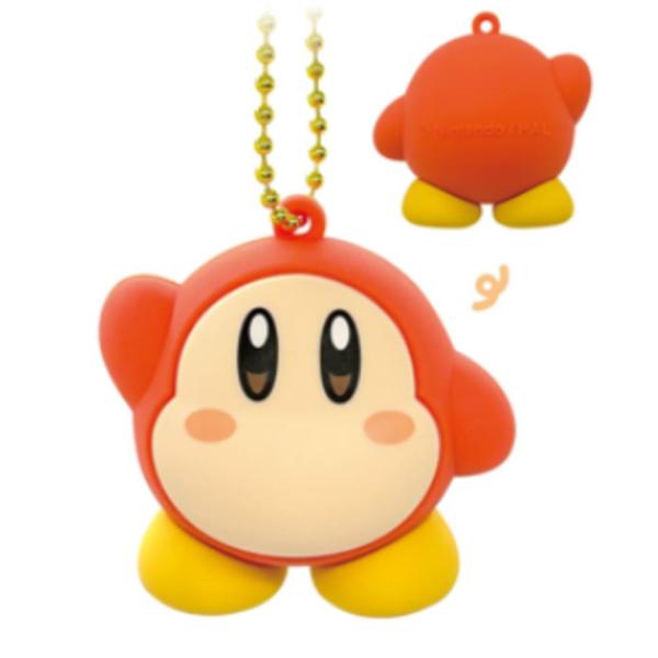 エス17919 【星のカービィ】ぷっくりラバーマスコット【ワドルディ