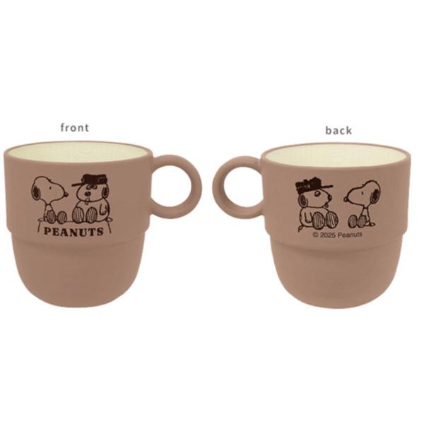 仲良し♡ねずみさんカップ カミ227749 【送料無料】 【日本製】 スヌーピー SNOOPY スタッキング