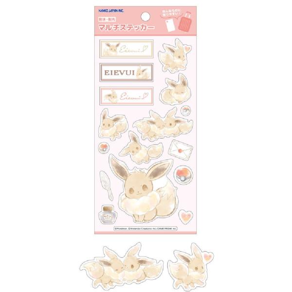 カミ306233 【日本製】 ポケットモンスター マルチステッカーイーブイ