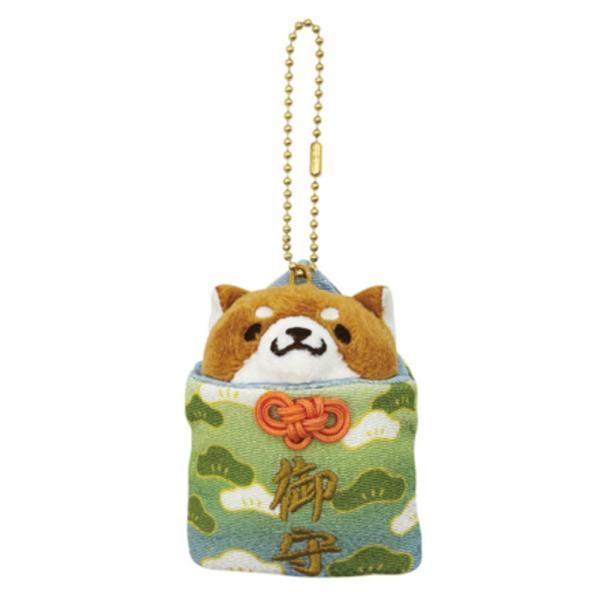 エス17854 【送料無料】 忠犬もちしば おまもりマスコット松 柴犬 動物