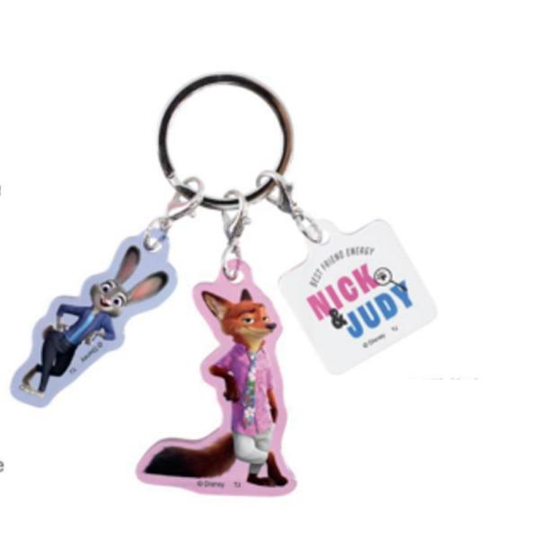 ティDN-5549163ZA ディズニーキャラクター 3チャームキーホルダーA
