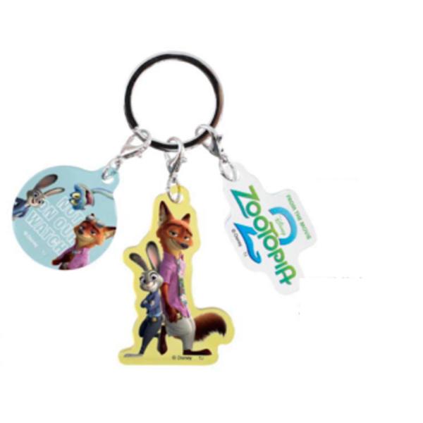 ティDN-5549164ZB ディズニーキャラクター 3チャームキーホルダーB