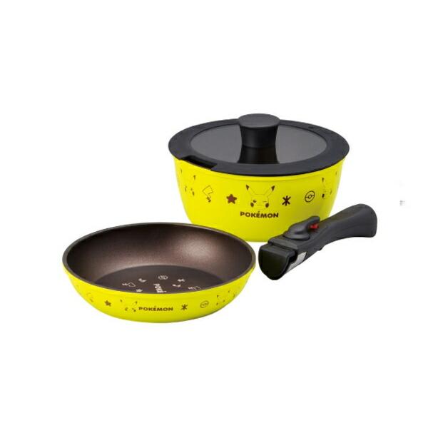 スケ602535 ポケットモンスター 取っ手が外れる鍋・フライパン2点