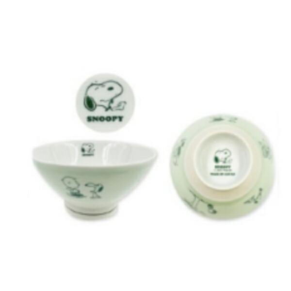 マリSPZ-4289 【日本製】 スヌーピー SNOOPY 波佐見焼茶碗浅緑色