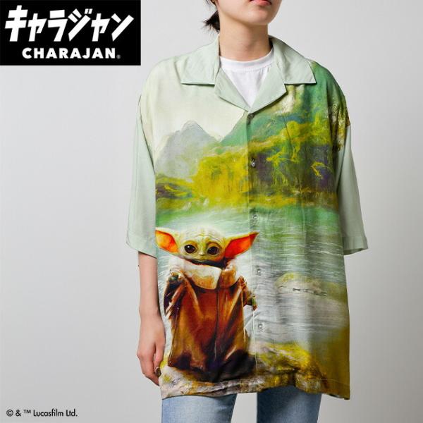 マル2535041900 STAR WARS スター・ウォーズ アロハシャツLL ペインタリー 映画 トップス シャツ 服 レディース 女性 メンズ