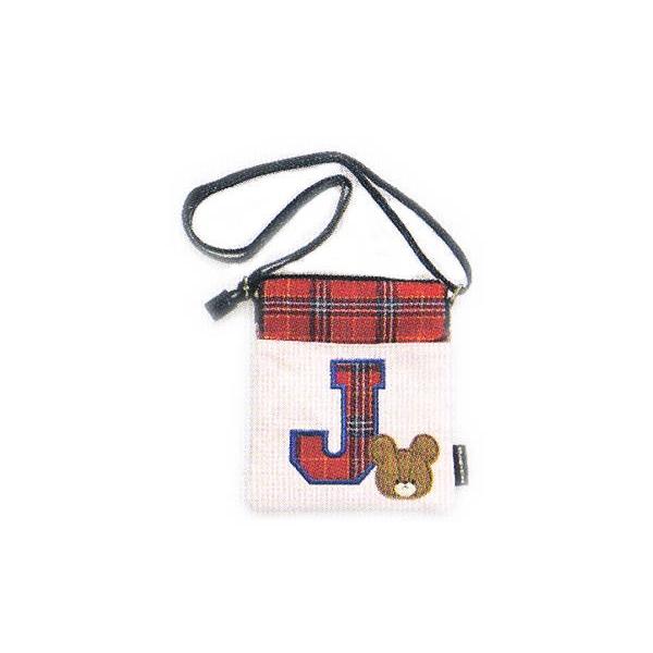 N137739-19【くまのがっこう】Wポシェットショルダー【プレッピー】【くま】【ジャッキー】【絵本】【グッズ】【鞄】【かばん】【ポーチ】【小物入れ