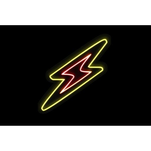 Wp ネオン 雷 Thunder サンダー カミナリ イナズマ いなずま アイコン イラスト ネオンライト 電飾 Led ライト 54zak607 いしだ屋 通販 Yahoo ショッピング
