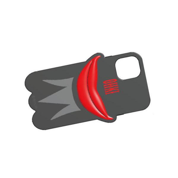 スモPEKD0177 【キングダム】シリコンiPhoneケース【ブラック】【黒