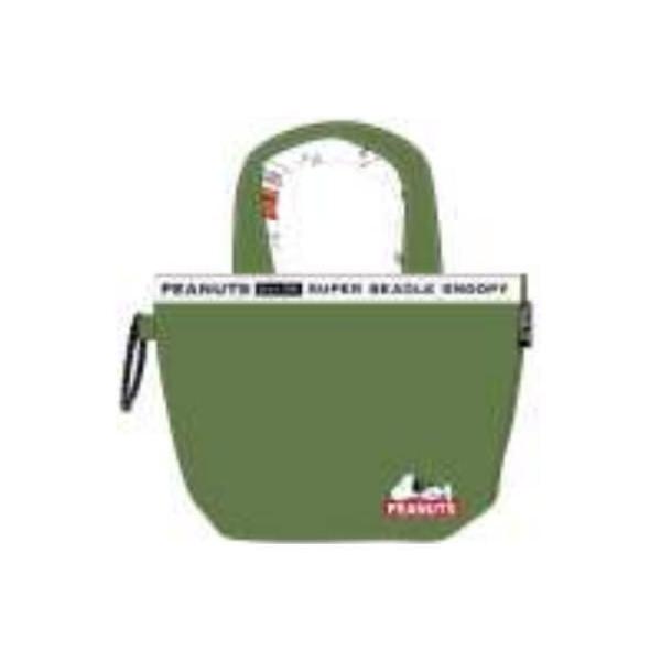 ナカ165039-21 【スヌーピー】【SNOOPY】ミニトートバッグ【カーキ