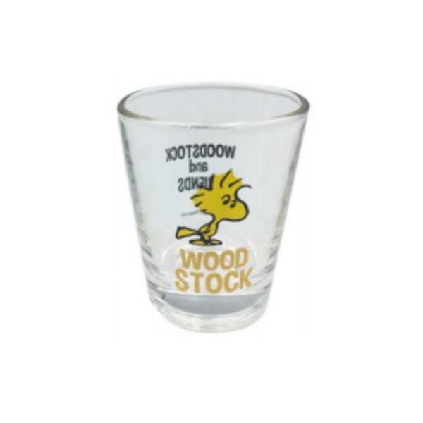 激レア！SNOOPY＆ウッドストック　フルーツ柄グラス＆バナナコースター　未使用 Amazon｜サンアート瀬戸 PEANUTS スヌーピー ミニグラス ウッド