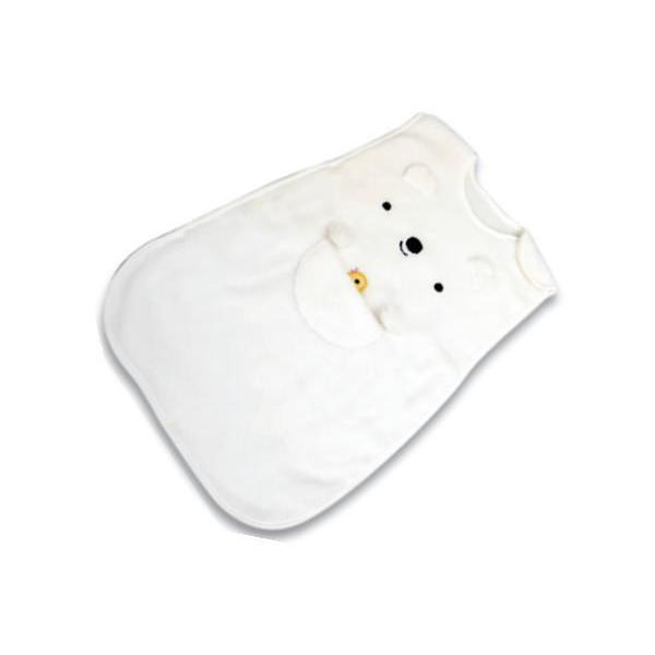 モン551006  【アナノカフェ】【Anano Cafe】ベビーもこもこスリーパー【ホワイト】【白】【動物】【アニマル】【スリーパー】【ベスト】【部屋着】【パジャマ】【お昼寝】【睡眠】【赤ちゃん】【ベビー】【ギフト】【お祝い】【プレゼント...