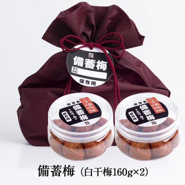 備蓄梅（うす塩味梅干160g×2）
