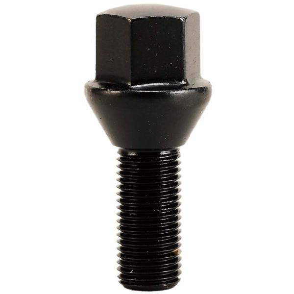 ホイールボルト ブラック 4本 17HEX M14xP1.5 首下 25mm 29mm 35mm 40mm 全長 50mm 54mm 60mm 65mm 60°テーパー座 ラグボルト