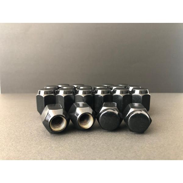 業務用 ホイールナット ブラックナット 21HEX P1.5 P1.25 長さ31mm 袋タイプ 100個入り