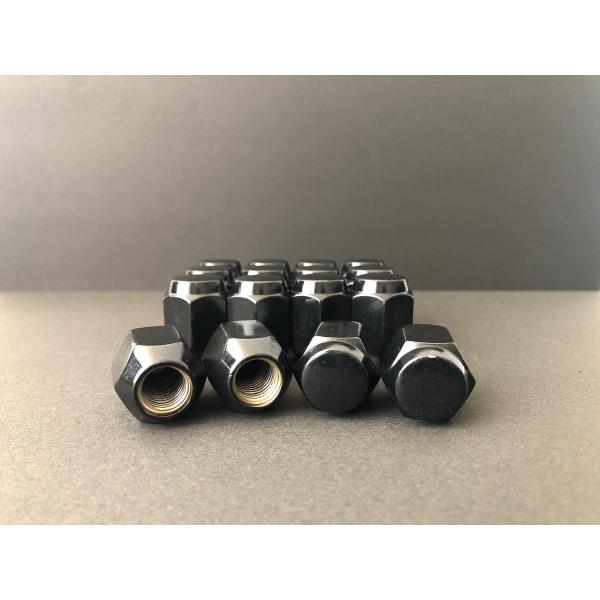 ホイールナット ブラックナット 21HEX P1.5 P1.25 高さ:31mm 袋タイプ 16個入り