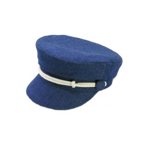 黒澤型マリンキャップ・デニム/大きいサイズ/帽子 メンズ レディース S