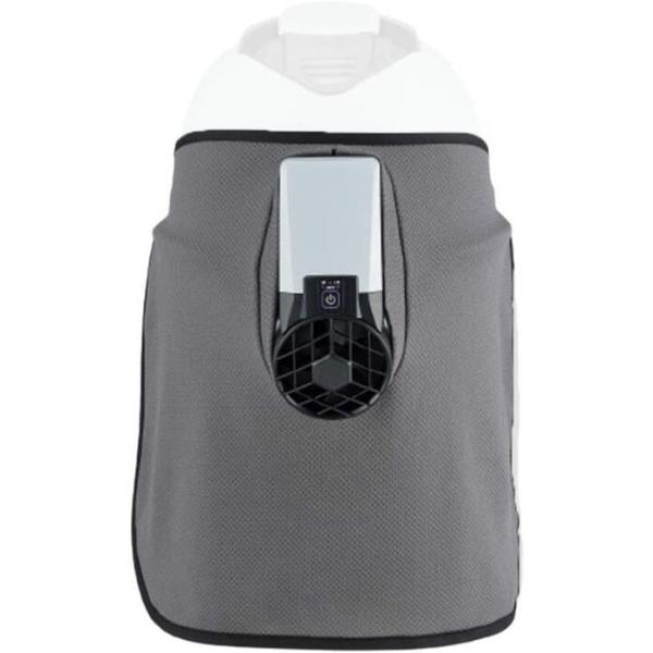 トーヨーセフティー 防厚タレ付ヘルメット取付式送風機 Windy3プラス