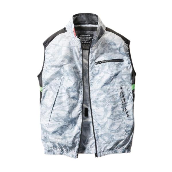 【３点】AC1094　ACベスト（Ｍ/シルバー）＋FBセット バートル トレーニング・エクササイズ BURTLE バートル 春夏用 エアークラフト