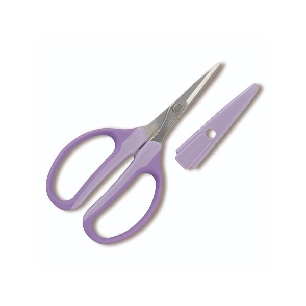 フラワーアレンジメントで大活躍！花がら摘み、包装フィルム、ラッピングペーパー、小枝、リボン、切り戻しなど...。 フローリストやフラワーデザイナーにピッタリの多用途はさみです。 刃の部分でのカットはもちろんですが、刃の背の部分のアールはリボ...