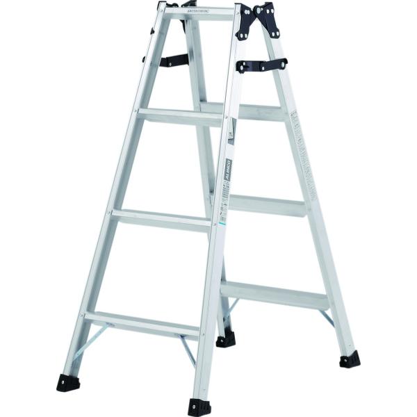 両面ワイドステップ55mm幅広踏ざんと、耐久性と安全性をアップさせた、はしご兼用脚立の新型スタンダードモデル【仕様】■天板高さ（m）:1.11■有効高さ［使用最大高さ］（m）:0.81■はしごの長さ（m）:2.37■はしごの接点（m）:1....