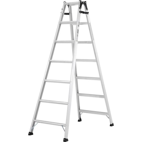 両面ワイドステップ55mm幅広踏ざんと、耐久性と安全性をアップさせた、はしご兼用脚立の新型スタンダードモデル【仕様】■天板高さ（m）:1.99■有効高さ［使用最大高さ］（m）:1.70■はしごの長さ（m）:4.22■はしごの接点（m）:3....