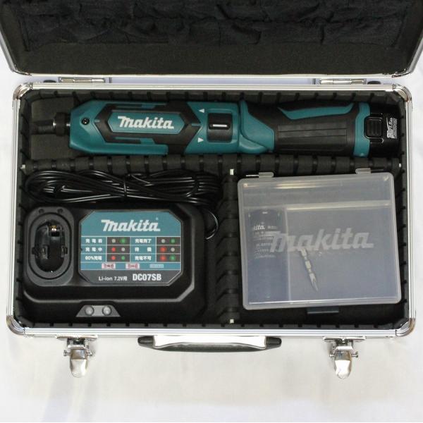 他サイト： マキタ 7.2V 充電式ペンインパクトドライバ TD022DSHX 青 (バッテリBL0715×2本・充電器DC07SB・アルミケース付)の商品画像