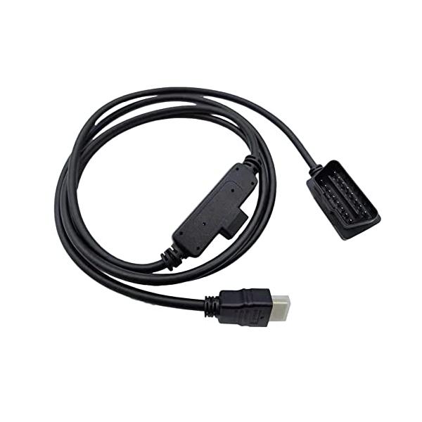 OBDII HDMIアダプター交換用ケーブル Edge CS2 CTS2 CTS3プラグ