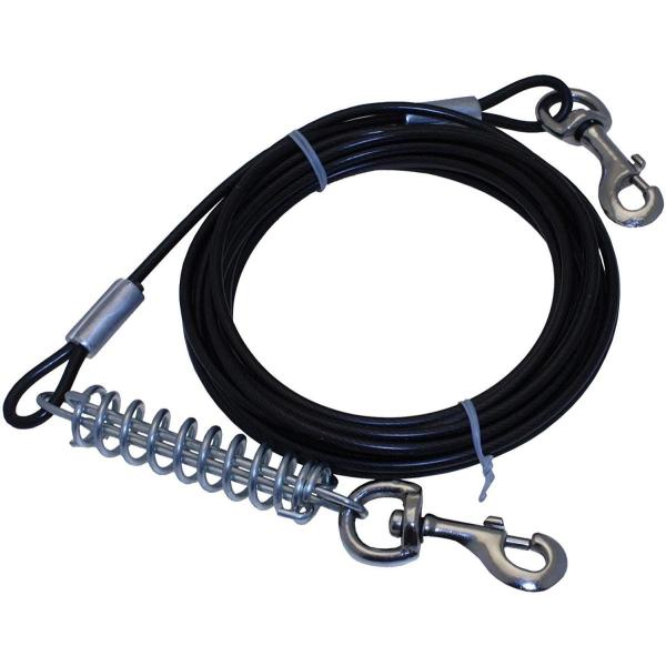 公園、キャンプ、山、海などのキャンプ・アウトドア、愛犬の呼び戻しトレーニングに便利ショック吸収スプリングがケーブルに付いていますので、ワンコが急に飛び出しても安心です。※小型犬はスプリングの重量が負担になるため、クリップのみの方をお使いくだ...