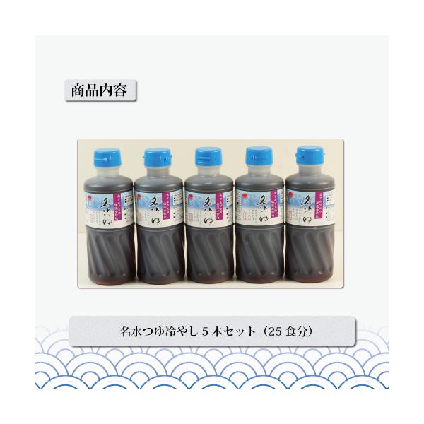 北アルプス立山の名水つゆ冷やし360ml 5本セット めんつゆ ストレート