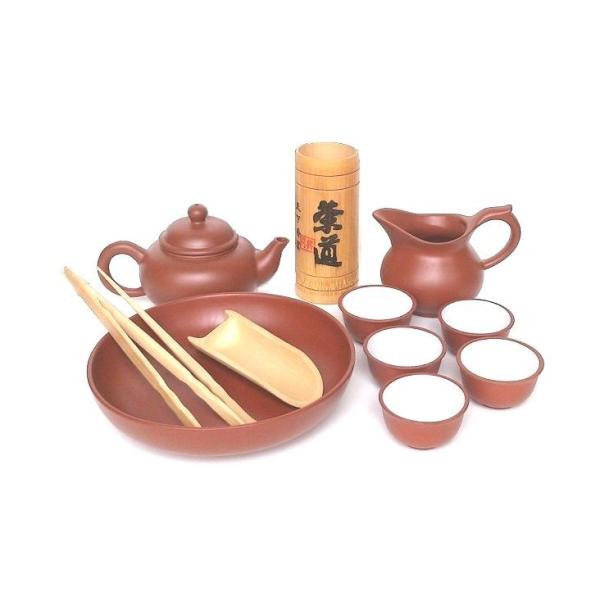 烏龍茶器揃いです。 おいしい烏龍茶をお楽しみください。 ※内容：茶壺 、茶海 、茶船 、茶杯 、茶杓 、茶通 、茶狭 、茶則