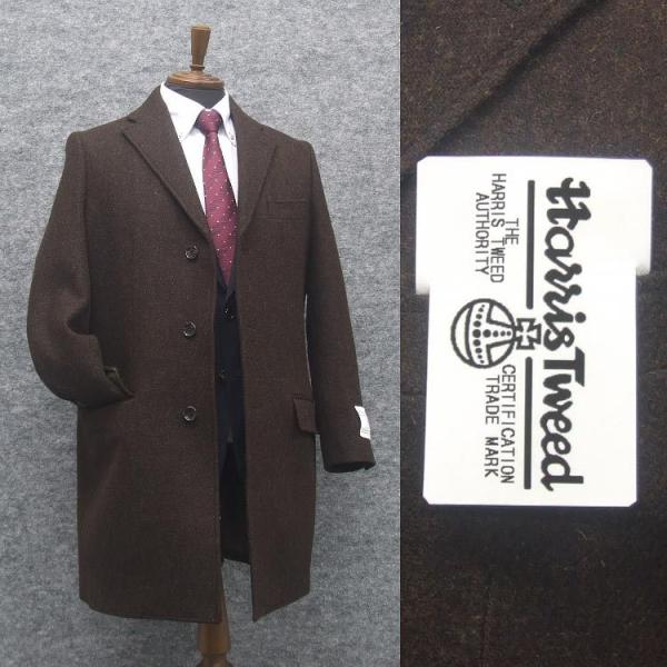 ジャーナルスタンダード　チェスターコート　キャメル　HARRIS TWEED HARRIS TWEED 英国生地 [Harris Tweed]ハリスツイード