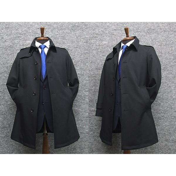 トレンチ調ビジネスコート ライナー付き [A体][AB体]対応 5釦コート