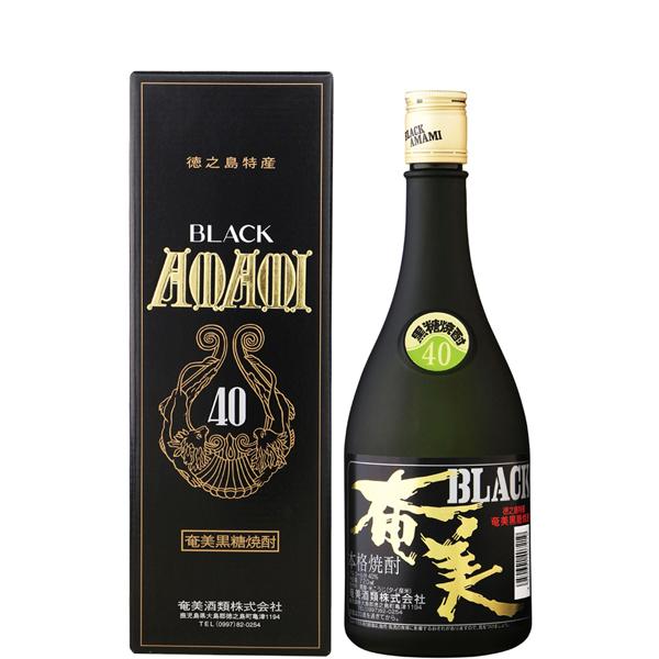 奄美酒類 ブラック奄美 箱入 40° 720ml -黒糖焼酎- : 焼酎専門の焼酎