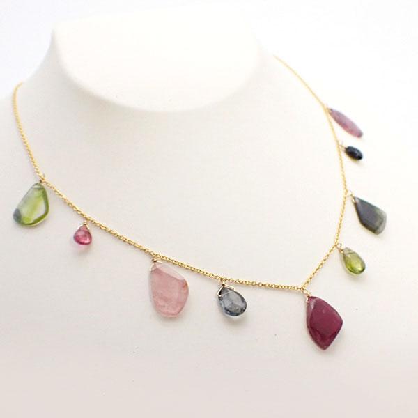 マルチカラートルマリンネックレス