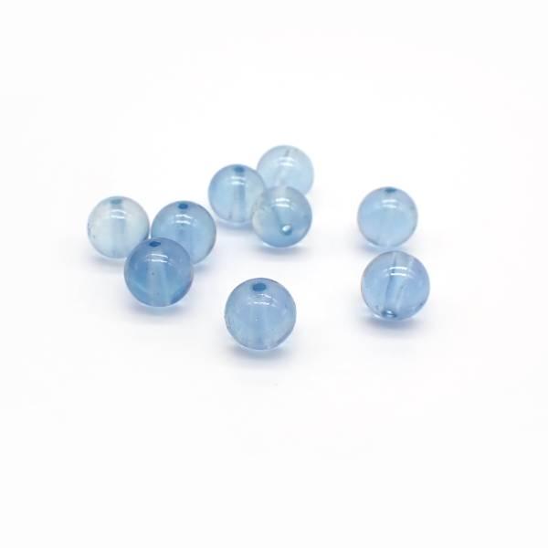 サンタマリアアクアマリン ＡＡＡ 丸玉 ビーズ 8ｍｍ 1粒売り