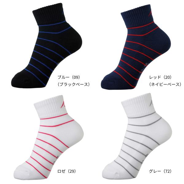[Release date: May 10, 2023]品番：NW-2708カテゴリ：ソックス分類：男女兼用カラー：ブルー(09)(ブラックベース)、レッド(20)(ネイビーベース)、ロゼ(29)、グレー(72)素材・材質：綿、アクリル、ポ...