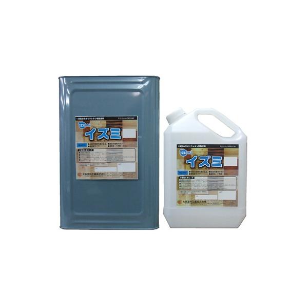 大阪塗料工業 水性ポリウレタン樹脂塗料 イズミ 艶有16kg DIY 低臭 1液性 肉持ち感 難黄変 速乾タイプ 研磨性良好 塗装作業性抜群